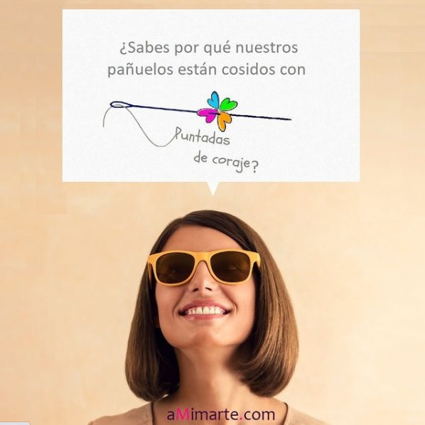 Pañuelos oncológicos aMimarte: cosidos por mujeres valientes